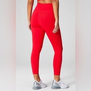 Fabletics Define PowerHold High-Waisted 7/8 Legging, medium, classic cherry